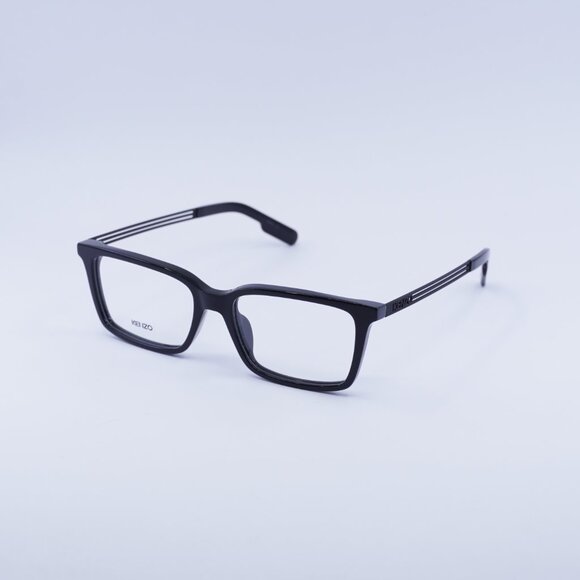 Kenzo KZ50016U 001 Eyeglasses Shiny Black 52mm Square Frame - Picture 9 of 11
